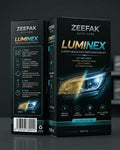 ZEEFAK LUMINEX Headlight Restoration Kit 530ml – Headlight Cleaner & UV Protective Coating, Removes Yellowing and Oxidation, Restores Clarity and Shine, Complete Kit with Sponge, Microfiber Cloth & Gloves